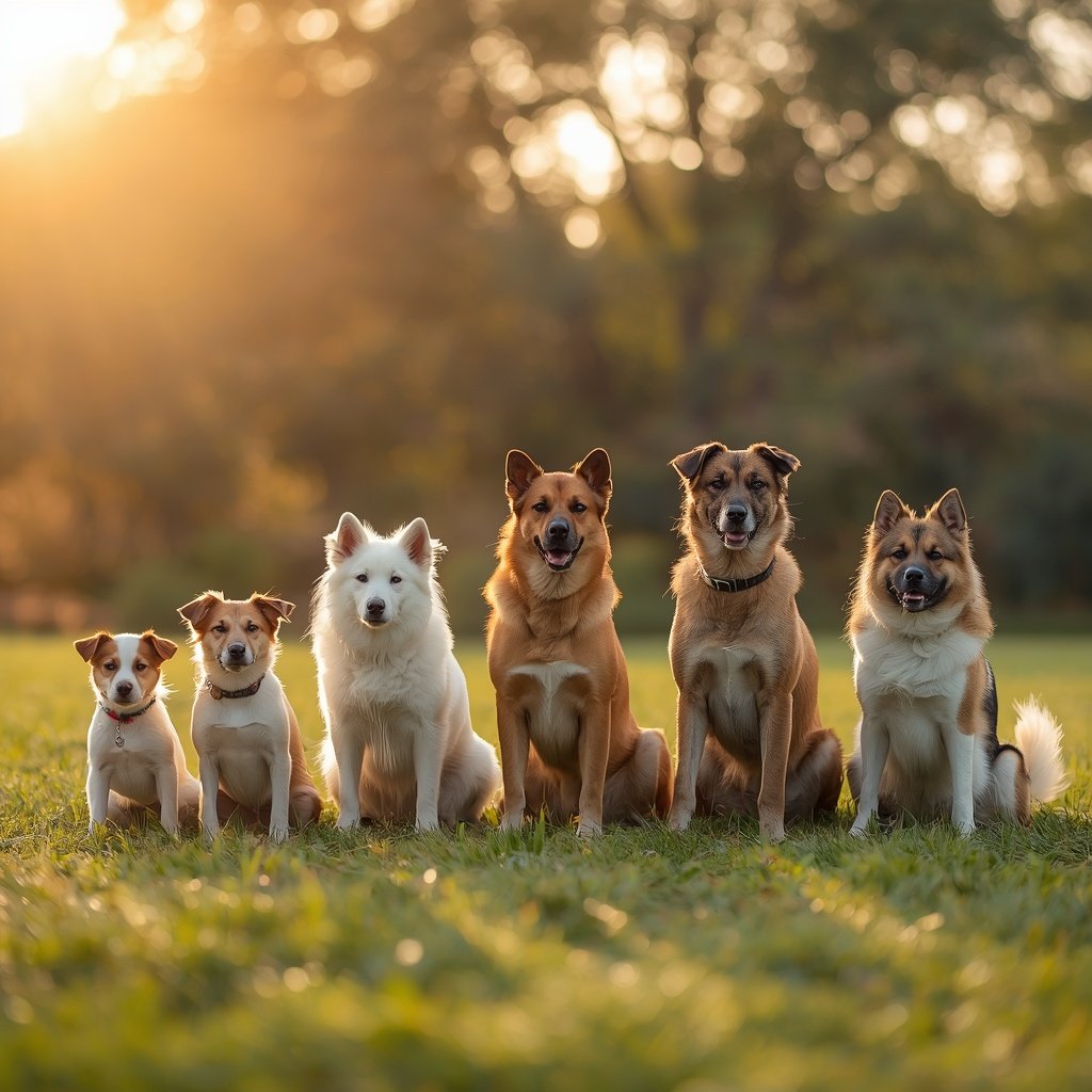 Family with dog calculating pet ownership costs