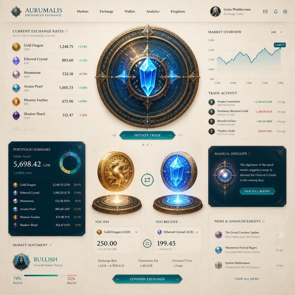Fantasy currency exchange — convert fictional and magical currencies