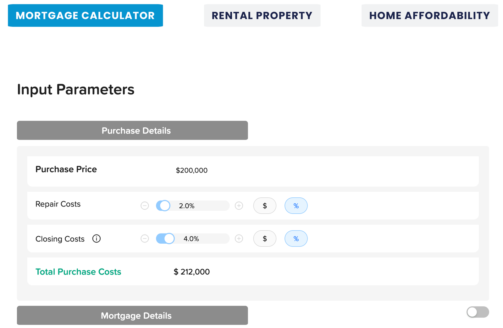 Mortgage Calculator