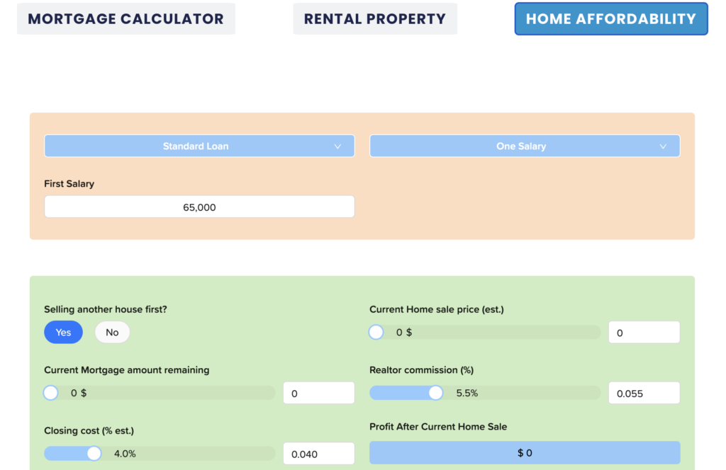 Home Affordability Calculator